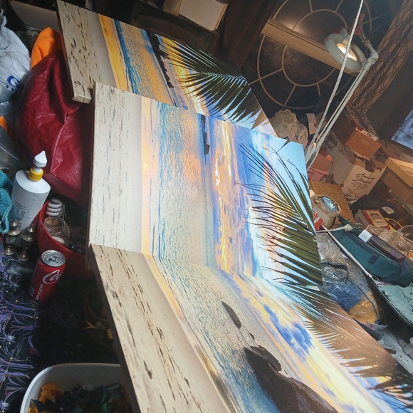 Sunset Beach Canvas Wall Art